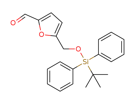Molecular Structure of 1528764-16-0 (5-(tertbutyldiphenylsilyloxymethyl)furfural)