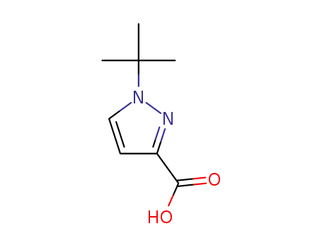 Molecular Structure of 942508-00-1 (1-(tert-Butyl)-1H-pyrazole-3-carboxylic acid)