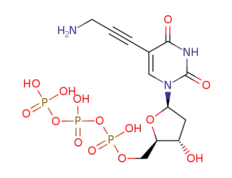 Molecular Structure of 179101-49-6 (5-(3-AMino-1-propyn-1-yl)-2'-deoxyuridine 5'-(Tetrahydrogen Triphosphate))