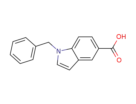 Molecular Structure of 1030423-92-7 (1-benzyl-1H-indole-5-carboxylic acid)