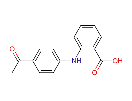 Molecular Structure of 23600-82-0 (Benzoic acid, 2-[(4-acetylphenyl)amino]-)