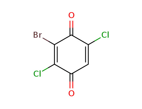 Molecular Structure of 477883-79-7 (2,5-Cyclohexadiene-1,4-dione, 3-bromo-2,5-dichloro-)