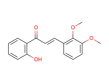 Molecular Structure of 34000-33-4 (2-Propen-1-one, 3-(2,3-dimethoxyphenyl)-1-(2-hydroxyphenyl)-, (2E)-)