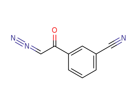 Molecular Structure of 52797-99-6 (Benzonitrile, 3-(diazoacetyl)-)