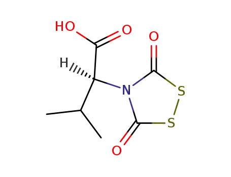 1,2,4-Dithiazolidine-4-acetic acid, a-(1-methylethyl)-3,5-dioxo-, (S)-