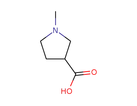 Molecular Structure of 25712-60-1 (1-Methylpyrrolidine-3-carboxylic acid)