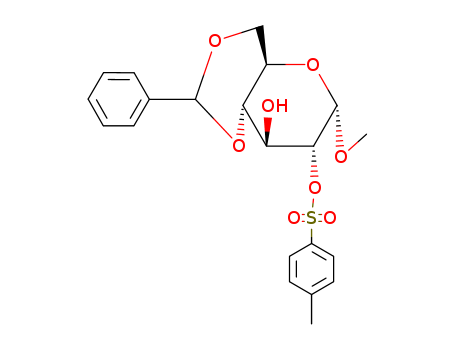 4-methoxy-3-(4-methylphenyl)sulfonyloxy-9-phenyl-5,8,10-trioxabicyclo[4.4.0]decan-2-ol cas  6698-32-4