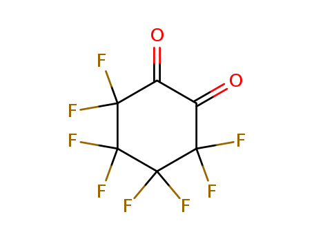 Molecular Structure of 111511-41-2 (1,2-Cyclohexanedione, 3,3,4,4,5,5,6,6-octafluoro-)