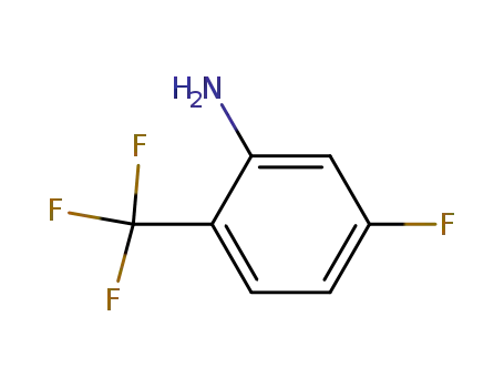 Molecular Structure of 827-20-3 (5-FLUORO-2-(TRIFLUOROMETHYL)ANILINE)