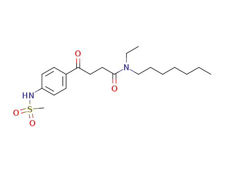 Benzenebutanamide,N-ethyl-N-heptyl-4-[(methylsulfonyl)amino]-g-oxo-