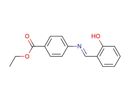 Benzoic acid, 4-[[(2-hydroxyphenyl)methylene]amino]-, ethyl ester