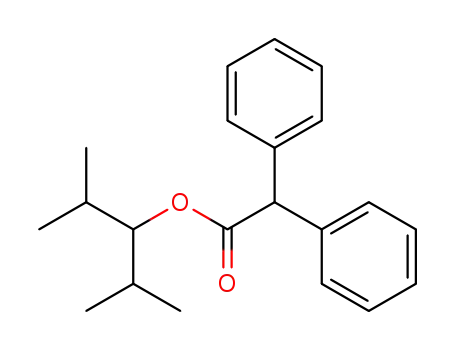 Molecular Structure of 87386-68-3 (Diphenyl-acetic acid 1-isopropyl-2-methyl-propyl ester)