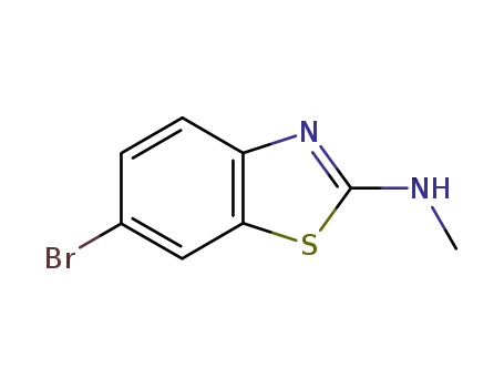 Molecular Structure of 75104-92-6 (6-broMo-N-Methyl-1,3-benzothiazol-2-aMine)