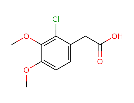 Molecular Structure of 6834-51-1 (2-(2-chloro-3,4-diMethoxyphenyl)acetic acid)