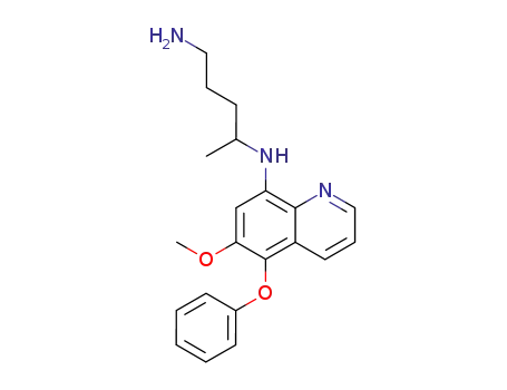 Molecular Structure of 63460-43-5 (N<SUP>4</SUP>-(6-methoxy-5-phenoxyquinolin-8-yl)pentane-1,4-diamine)
