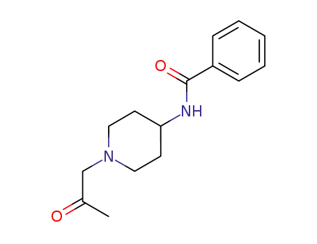 Molecular Structure of 81580-30-5 (N-[1-(2-Oxo-propyl)-piperidin-4-yl]-benzamide)