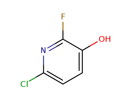 Molecular Structure of 883107-68-4 (6-Chloro-2-fluoro-3-hydroxypyridine)