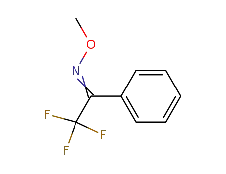 Molecular Structure of 89040-42-6 (Ethanone, 2,2,2-trifluoro-1-phenyl-, O-methyloxime)