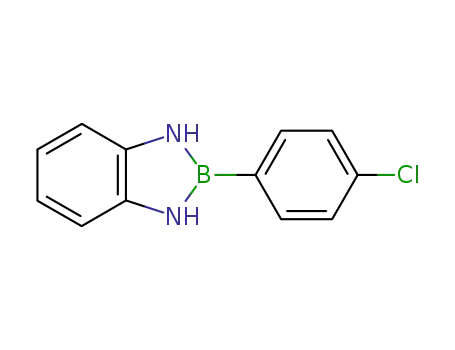 Molecular Structure of 5747-25-1 (1H-1,3,2-Benzodiazaborole, 2-(4-chlorophenyl)-2,3-dihydro-)