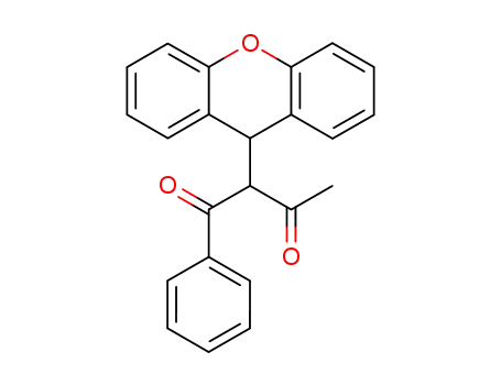 Molecular Structure of 141221-68-3 (rac-1-phenyl-2-(9H-xanthen-9-yl)butan-1,3-dione)