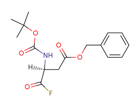 Molecular Structure of 133010-11-4 (Butanoic acid, 3-[[(1,1-dimethylethoxy)carbonyl]amino]-4-fluoro-4-oxo-,
phenylmethyl ester, (S)-)