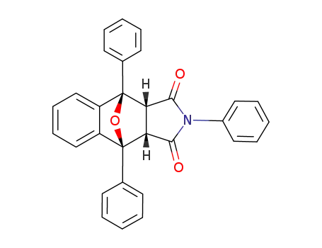 Molecular Structure of 36213-67-9 (2,4,9-triphenyl-(3a<i>c</i>,9a<i>c</i>)-3a,4,9,9a-tetrahydro-4<i>r</i>,9<i>c</i>-epioxido-benzo[<i>f</i>]isoindole-1,3-dione)