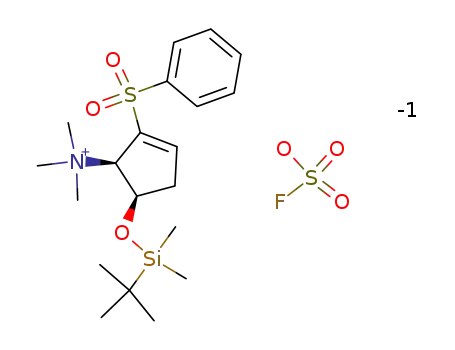 <(1R,5R)-cis-5-(tert-Butyldimethylsiloxy)-2-(phenylsulfonyl)-2-cyclopentenyl>trimethylammonium Fluorosulfonate