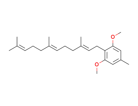 Benzene,
1,3-dimethoxy-5-methyl-2-(3,7,11-trimethyl-2,6,10-dodecatrienyl)-,
(E,E)-