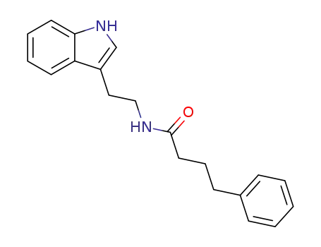 Molecular Structure of 102181-30-6 (N-(2-(1H-indol-3-yl)ethyl)-4-phenylbutanamide)