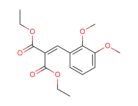Molecular Structure of 39059-74-0 (diethyl (2,3-dimethoxybenzylidene)propanedioate)