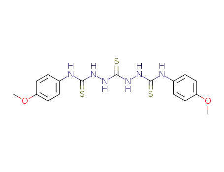 Molecular Structure of 74603-38-6 (2,2'-bis[[(4-methoxyphenyl)amino]thioxomethyl]carbonothioic dihydrazide)