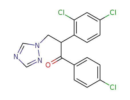 1-Propanone,
1-(4-chlorophenyl)-2-(2,4-dichlorophenyl)-3-(1H-1,2,4-triazol-1-yl)-
