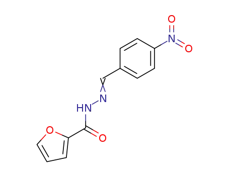 Molecular Structure of 125273-97-4 (furan-2-carboxylic acid N'-(4-nitrobenzylidene)hydrazide)