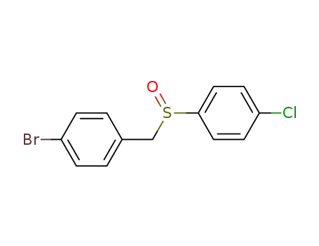 Molecular Structure of 100397-81-7 (Benzene, 1-bromo-4-[[(4-chlorophenyl)sulfinyl]methyl]-)