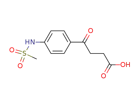 Molecular Structure of 100632-57-3 (4-[(4-Mesylamino)phenyl]-4-oxobutyric acid)