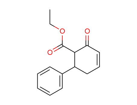 Molecular Structure of 137153-74-3 (2-oxo-6-phenyl-cyclohex-3-enecarboxylic acid ethyl ester)