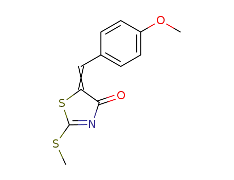 4(5H)-Thiazolone, 5-[(4-methoxyphenyl)methylene]-2-(methylthio)-