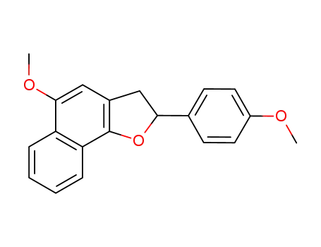 (+/-)-2-(4-methoxyphenyl)-2,3-dihydro-5-methoxynaphtho<1,2-b>furan