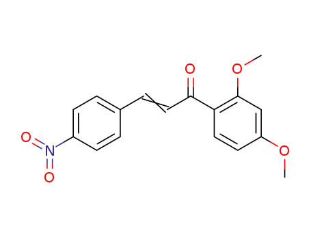 Molecular Structure of 18493-28-2 (2-Propen-1-one, 1-(2,4-dimethoxyphenyl)-3-(4-nitrophenyl)-)