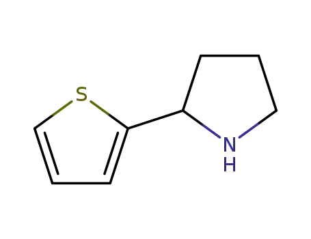 Molecular Structure of 90090-64-5 (2-(Thien-2-yl)pyrrolidine)