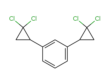 Molecular Structure of 41082-07-9 (1,3-bis(2,2-dichlorocyclopropyl)benzene)