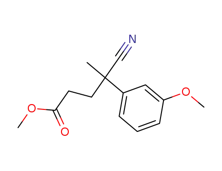 methyl 4-cyano-4-(m-methoxyphenyl)pentanoate