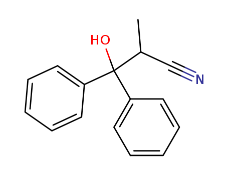 3-hydroxy-2-methyl-3,3-diphenylpropanenitrile