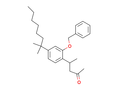 2-Pentanone, 4-[4-(1,1-dimethylheptyl)-2-(phenylmethoxy)phenyl]-