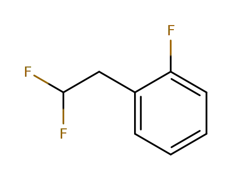 Molecular Structure of 93524-63-1 (Benzene, 1-(2,2-difluoroethyl)-2-fluoro-)
