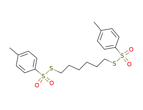 Molecular Structure of 2225-22-1 (Benzenesulfonothioic acid, 4-methyl-, S,S'-1,6-hexanediyl ester)