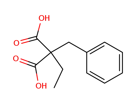 Molecular Structure of 4379-25-3 (ethyl-benzyl-malonic acid)