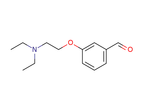 Molecular Structure of 81068-24-8 (Benzaldehyde, 3-[2-(diethylamino)ethoxy]-)