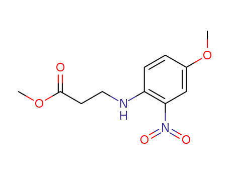 N-(methoxy-4' nitro-2' phenyl)-β-alaninate de methyle