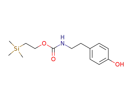 p-<β-(((trimethylsilylethoxy)carbonyl)amino)ethyl>phenol